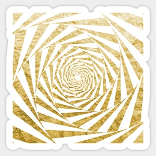 Gold Swirl Sticker